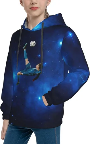 Miniatura 7 de Luja Dling Ronaldo #7 - Sudadera con capucha para adolescentes con bolsillo