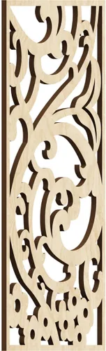 Miniatura 53 de Bridgewater - Paneles de pared decorativos de madera con calado, 9 3/8 pulgadas de ancho x 24 3/8 pulgadas de alto x 1/4 de alto, nogal