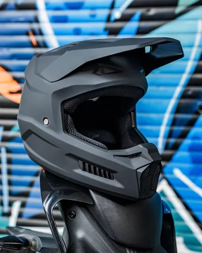 Miniatura 6 de ILM Casco para motocross juvenil, casco ATV para niños, motocross, BMX, motocicleta todoterreno con gafas, guantes, máscara DOT modelo MT601Y