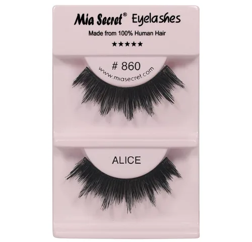 Mia Secret Demi Wispies - Pestañas postizas de estilo natural, pestañas de tira fina, banda transparente invisible, pestañas de cabello humano