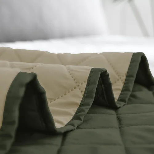 Miniatura 6 de Easy-Going - Juego de colcha reversible con 2 fundas de almohada, tamaño matrimonial/queen, colcha suave, resistente al agua y a las manchas