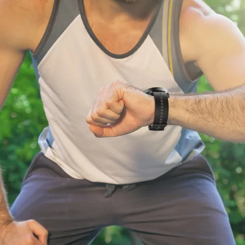 Miniatura 6 de Compatible con Galaxy Watch 1.811 in Band/Galaxy Watch 3 1.772 in/Garmin Venu 2 0.866 in banda de silicona de liberación rápida para Huawei Watch