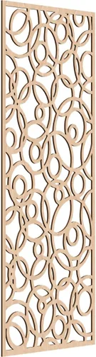 Miniatura 155 de Latrobe Paneles de pared decorativos de madera con calado, 9 3/8 pulgadas de ancho x 24 3/8 pulgadas de alto x 3/8 de alto, roble rojo rojo (Red Oak)