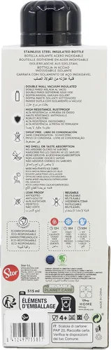Miniatura 5 de STOR Botella térmica de acero inoxidable para adultos jóvenes, 17.4 fl oz, diseño de Mickey Mouse