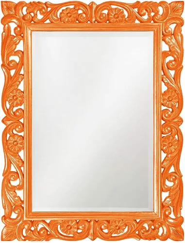 Miniatura 8 de Howard Elliott Chateau Rectangular Hanging Wall Mirror, Scroll Work Frame, Black, 31.5 x 42 Inch