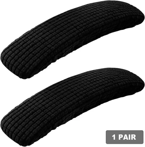 Miniatura 8 de SARAFLORA Funda para silla de oficina, elástica, resistente a las manchas, de elastano, para silla de computadora, para sillas de escritorio, brazo