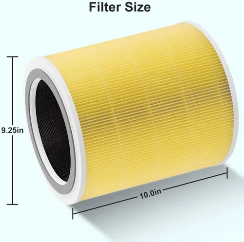 Miniatura 3 de Filtros de repuesto Core 400s compatibles con Levoit Core 400S/Core 400S-P/Core 400S-RF, prefiltro de carbón activado verdadero 3 en 1