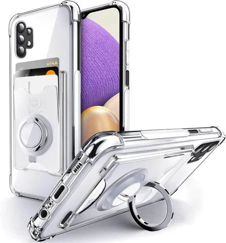 Miniatura 10 de Shields Up Funda para Samsung Galaxy A15 5G, funda minimalista con tarjetero y soporte de anillo, [protección contra caídas] Funda protectora