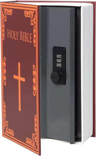 Miniatura 6 de Caja Fuerte de Libro para Almacenamiento, Caja de Seguridad con Cerradura de Combinación Premium, Caja Fuerte de Libro Portátil, Perfecta para Casa