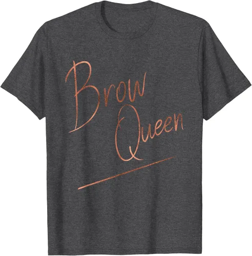 Miniatura 31 de Brow Queen Ombre - Camiseta de escritura a mano, regalo para artista de maquillaje, Negro, S