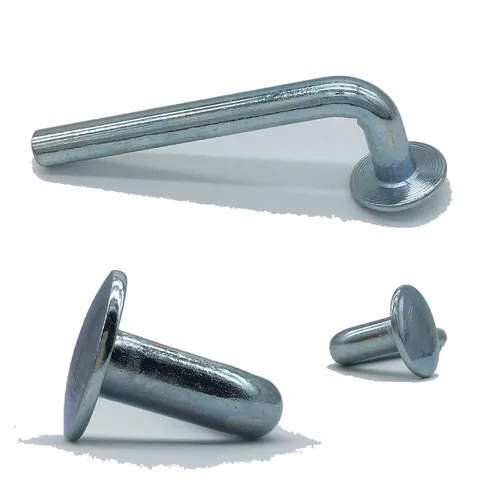 Miniatura 4 de Perno de seguridad para estante de paleta, pasador de caída universal, sombrero redondo Φ ¾″ 0.750″ (0.750 in), ancho Φ 0.300″ (0.300 in), altura