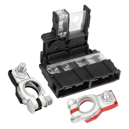 Fusible de batería y abrazadera de terminal de batería positiva 24340-7F000 compatible con Nissan 350Z 2003-2009 NV200 2013-2022 para Infiniti FX35