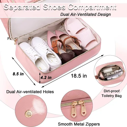Miniatura 4 de Weitars Gym Bag For Women,Travel Duffel Bag Weekender Bag,Sport Bag With Shoes Compartment And Wet Pocket,Large Carry On Bag Overnight Hospital Bag
