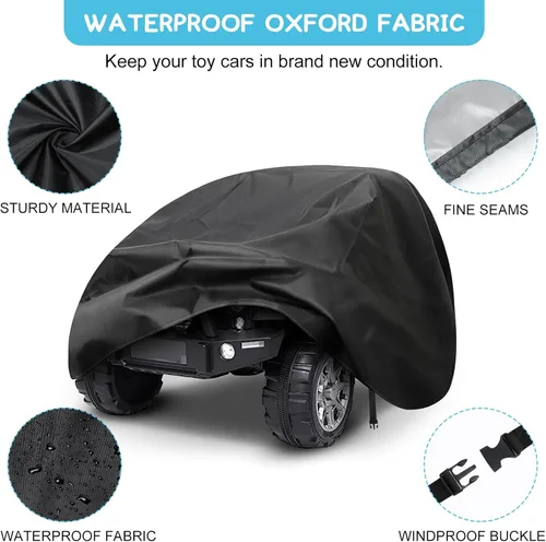 Miniatura 2 de Funda para Coche de Juguete Montable para Niños, Protección Envolvente Resistente para Exteriores para Vehículos de Juguete con Ruedas a Batería