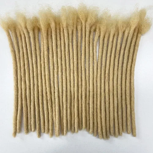 Miniatura 19 de Extensiones de cabello humano con 10 hebras de 6 pulgadas, 100 % hechas a mano, extensiones permanentes de rastas para mujeres y hombres, se pueden