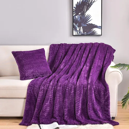 Miniatura 37 de YUSOKI Manta de lujo de piel sintética (sin almohadas) de 2 capas, 3 libras, para todas las edades, decoración del hogar (negro, 50 x 63 pulgadas)