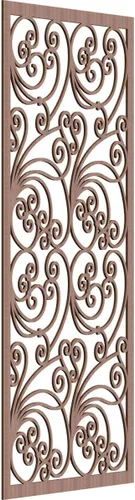 Miniatura 26 de 9 3/8"W x 24 3/8"H x 1/4"T Marilla Decorativos Paneles de Pared de Madera Calado, Abedul