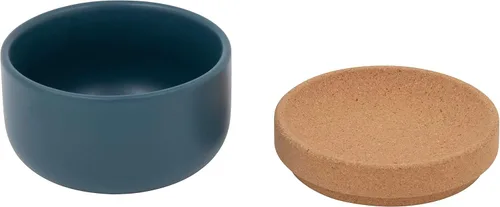 Miniatura 7 de Kamenstein Cerdo de sal de cerámica y corcho con tapa de fácil elevación para un fácil acceso, verde azulado