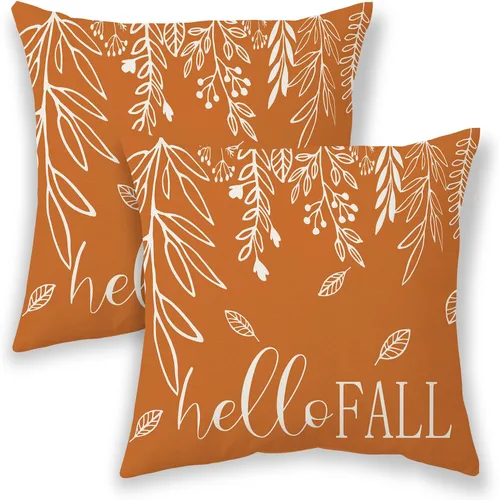 Miniatura 24 de Fundas de almohada de Halloween de 18 x 18 pulgadas, 2 piezas, fundas de almohada decorativas de cuervos en árbol negro para sofá, funda de cojín