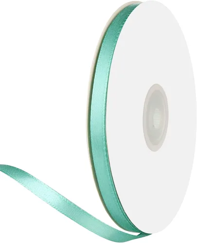 Miniatura 53 de Cinta de satén de doble cara verde manzana de 1-1/2 x 50 yardas, rollos de cinta de tela de alta densidad de color sólido, ideal para envolver