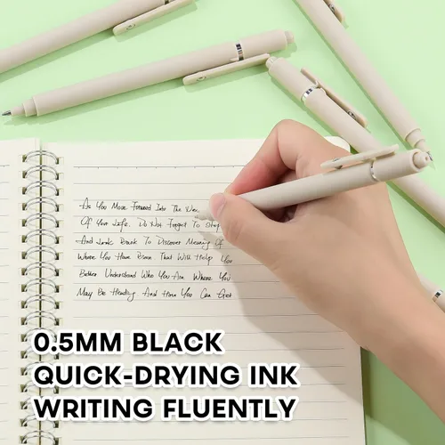 Miniatura 3 de Bolígrafos de gel de 0.020 in, tinta negra, de secado rápido, bolígrafos de punta fina, bolígrafos de escritura suave, bonito juego de regalos