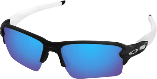 Miniatura 4 de LenzReborn Lentes polarizadas y lentes de repuesto para gafas de sol Oakley Flak 2.0 XL OO9188 - Negro oscuro+gris plateado+rojo fuego+azul hielo