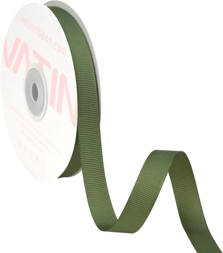 Miniatura 100 de Vatin - Rollo de cinta de grogrén, rollos de 25-50 yardas, perfecto para decoración de bodas, coronas, baby showers, envolturas de paquete de regalo
