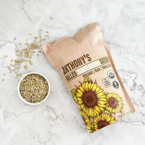 Miniatura 7 de Anthony's Semillas de girasol orgánicas descascarilladas, 2 libras, crudas, sin sal, probadas por lotes y sin gluten, aptas para keto