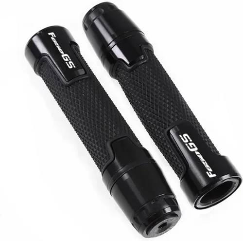 Motocicleta para BMW F650GS F 650 GS motocicleta 7/8" 0.866 in CNC goma aluminio manillar puños extremos mango tapas (color : negro)