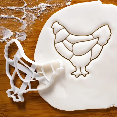 Miniatura 2 de Cortador de galletas de pollo con corte carnicero, 1 pieza - Bakerlogy