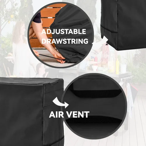 Miniatura 6 de Funda de mesa de preparación para exteriores, resistente, impermeable, para mesa portátil mediana Keter Unity, compatible con carrito de servicio