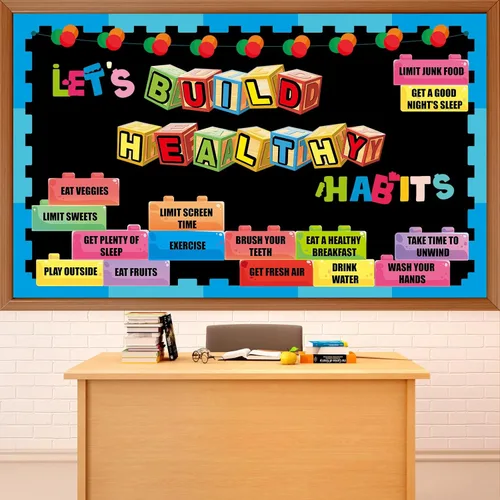 Miniatura 42 de Conjunto de Tablero de Anuncios Bombilla Keep Shining, Decoración Motivacional para el Aula, Regreso a la Escuela, Recortes de Papel Temáticos