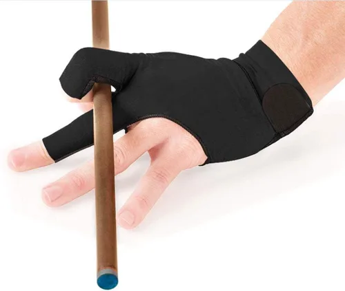 Miniatura 5 de Tbest Guantes de billar para mano izquierda, guantes de piscina, para mano derecha, 8 bolas de billar, 4 colores para adultos, 3 dedos, para billar