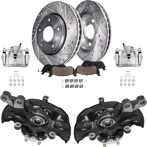 Miniatura 91 de Detroit Axle - Rotores de freno para Ford Mustang 2015, 2016, 2017, 2018, 2019, 2020, 2021, 2022, 2023, repuesto de rotores de freno de disco