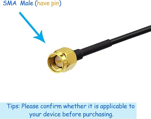 Miniatura 7 de Bingfu Dual Band WiFi 2.4GHz 5GHz 5.8GHz 9dBi Base magnética SMA Antena macho para cámara de seguridad inalámbrica Vedio Grabadora de vigilancia