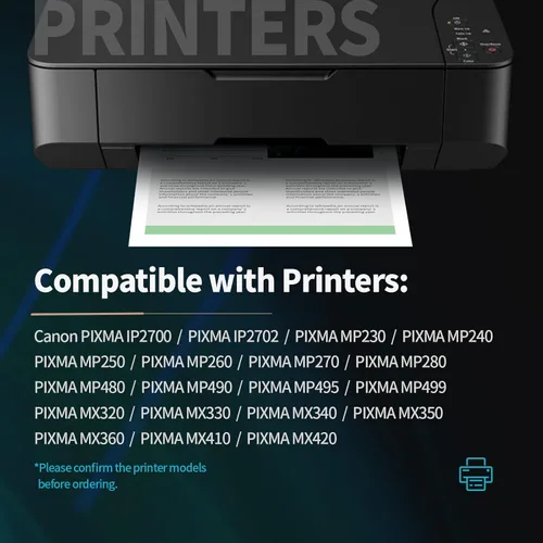 Miniatura 2 de JINTUM Cartuchos de tinta 210XL y 211XL remanufacturados para Canon 210XL 211XL Paquete combinado compatible con Canon PIXMA MX410 MX350 MX340 MP495