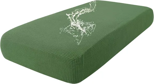 Miniatura 113 de hyha Fundas impermeables para cojines de sofá para mascotas, funda antideslizante para asiento de sofá para perros lavable, tela de jacquard Gris