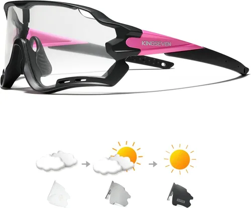 Miniatura 4 de KINGSEVEN Gafas de ciclismo para hombres y mujeres Bicicletas Deportes MTB Road Bike Gafas de sol Fotocromáticas LS-911