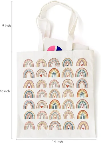 Miniatura 7 de Regalos inspiradores para mujeres, bolsas de arco iris para niñas, bolsa de mano bohemia de arcoíris para ella, pared de arcoíris, regalos