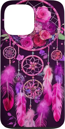 Miniatura 24 de Feather and Flower Dream Catcher Designed Case for iPhone 17