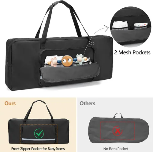 Miniatura 3 de GRAOSO Bolsa de transporte para bebé, compatible con Baby Bjorn Bouncer Balance Soft and Bouncer Bliss, bolsa de viaje con doble cremallera