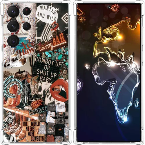 Miniatura 33 de Funda estética de collage para Samsung Galaxy S23 Ultra, patrón de citas positivas, funda de TPU suave de moda compatible con Galaxy S23 Ultra