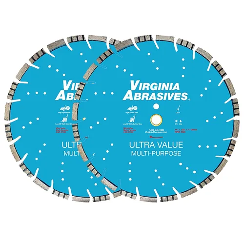 Miniatura 9 de Virginia Abrasives 425-08408 - Hoja de diamante de hormigón de uso general UV de 9 pulgadas - Cortador húmedo y seco para hormigón/asfalto