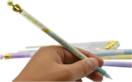 Miniatura 6 de 12 bolígrafos de margaritas Fanshion Crown Pen Pearl Floral Pen con tinta negra de 0.020 in para fiesta escolar, cumpleaños, oficina, fiesta, bodas