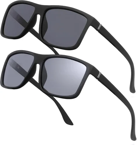 Miniatura 30 de Gafas de sol polarizadas deportivas para hombre, gafas de marco cuadrado NP1007