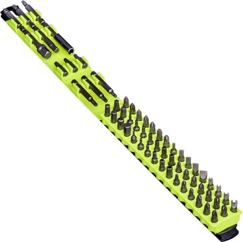 Miniatura 5 de Ernst Manufacturing Barra de 60 brocas para herramientas con base magnética, almacenamiento y organizador de brocas hexagonales de 1/4 pulgadas