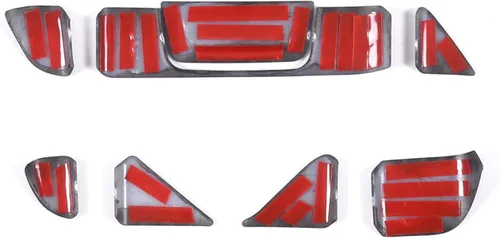 Miniatura 8 de Decoración de ventilación de CA para salpicadero, aire acondicionado, salida de aire, cubierta de ventilación compatible con Chevrolet Corvette C8