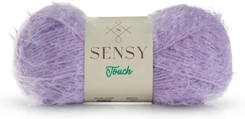 Miniatura 14 de Sensy Touch - Ovillo de lana, 3.5 onzas, 268 yardas, calibre 3 claro (blanco)