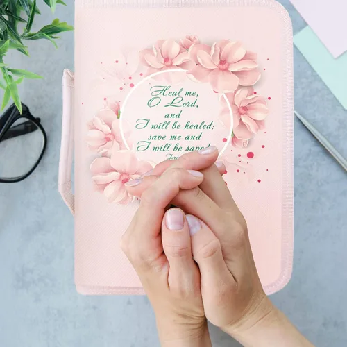 Miniatura 63 de DEHITE Funda para la Biblia para mujer, bolsas de transporte de la Biblia, tamaños medianos y grandes, ranuras para bolígrafos, tela de primera