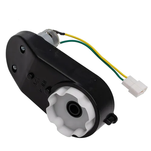 WW-4 Caja de cambios de 12 voltios con motor de CC, motor 12V390 16000RPM con caja de engranajes Niños Paseo eléctrico en piezas de repuesto para